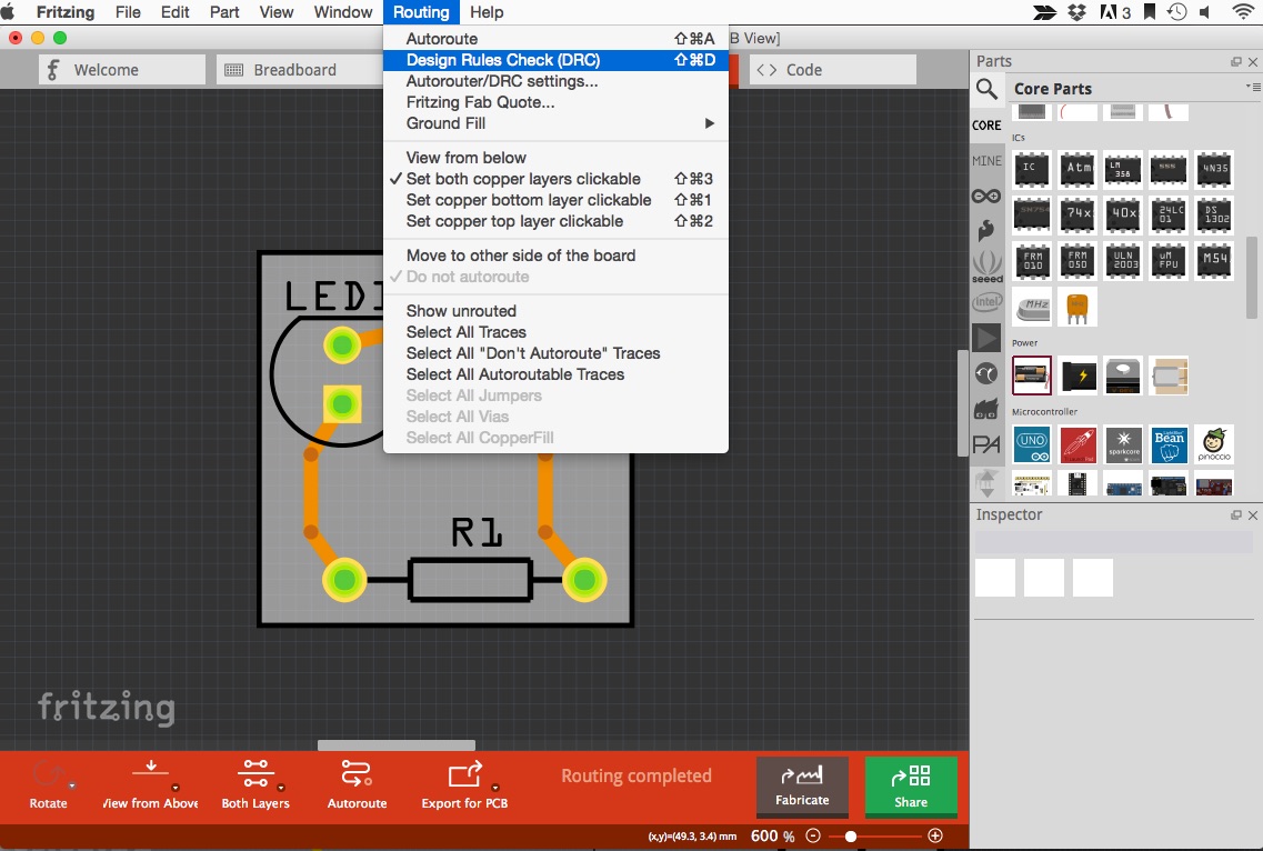 Hello World: Design PCBs with Fritzing