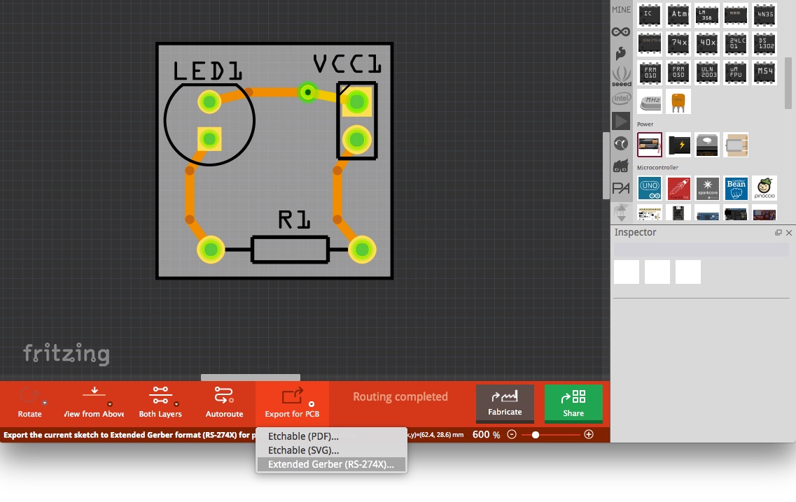 Hello World: Design PCBs with Fritzing